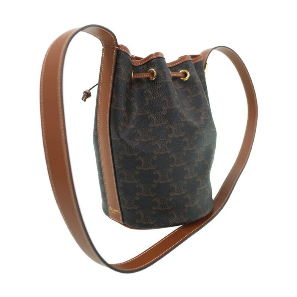 Celine Triomphe Drawstring Bag Shoulder - Picture 2 of 9